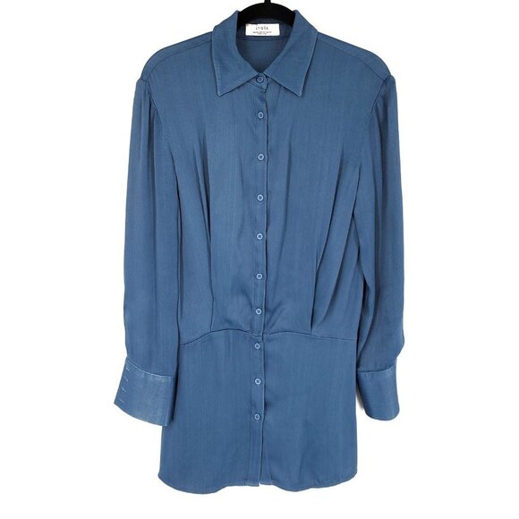 Atoir Shimmering Blue Mini Dress - Picture 2 of 10